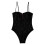 Stylish Women's Conjoined Bathing Suit Feature High-Black XL 1