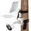 Security Camera Pole Mount with 360 Rotating Adjustment, White Outdoor Bracket for Versatile Use 4