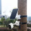 Security Camera Pole Mount with 360 Rotating Adjustment, White Outdoor Bracket for Versatile Use 5