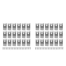 36pcs Stainless Steel Blades Replacement for Landroid Robotic Lawnmower Cutting Blade Set Lawn Mower Parts Silver