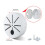 2Pack Universal Security Camera Junction Box for Outdoor Use, Weatherproof CCTV Mount Base 3