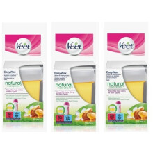 3x Veet Easy Wax Electric Roll On Refill All Skin Type For Legs & Body 50ml