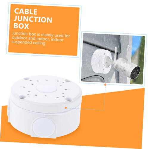 Weatherproof Security Camera Junction Box with Waterproof Cable Protection and Outdoor Mounting 1