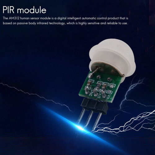 AM312 PIR Motion Sensor Module 10 Pack Infrared Human Detection Wide Voltage Range DC 2.7V12V 1