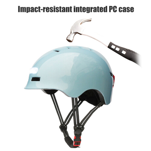 LED Bike Helmet with Light, USB Rechargeable, Adjustable, M/L 2