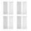 Window White Sheer Curtains 84 Inches Long 8 Panels Sheer White Curtains Clear Curtains Basic Rod Pocket Panel 1