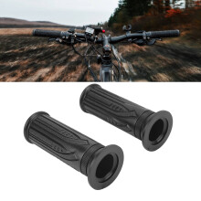 T052 2Pcs Plastic Bike Handle Grips Anti Slip Shock Absorption for Mountain Bike