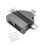 Multifunction 7 in 1 Card Reader USB 2.0 Type C to  Adapter USB Flash Reader for PC Laptop Accessories Black 1