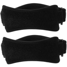 2pcs Patella Knee Strap and Adjustable Knee Support Brace for Running Basketball Sports with Breathable Compression Fabric