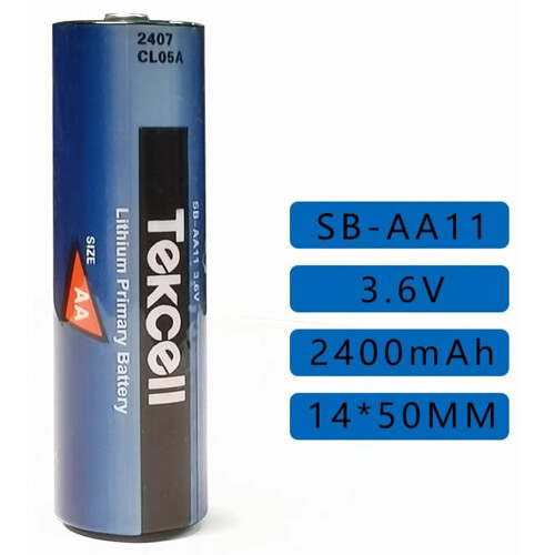 5Pack SBAA11 3.6V 2400mAh Lithium AA Batteries for Tekcell 14505 Replacement with Long Runtime 1