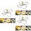 12Stk Backform Set Herz Stern Rund Silber 5