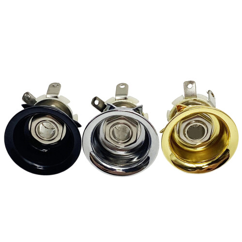 Mono Output Jacks Socket Guitar Connector Guitar-Silver 1