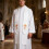 1Set Cosplay Priest Kleding Wit Polyester Met Stola 3