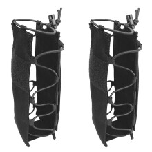 2X Flaschenhalter Trinkflasche Beutel Nylon Molle Wasserflaschenhalter Langlebig Schwarz