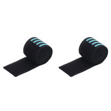 2X Fitness Winding Knee Bandage Compression Straps Wraps Elastic Outdoor Sports Protective Equipment Training ()