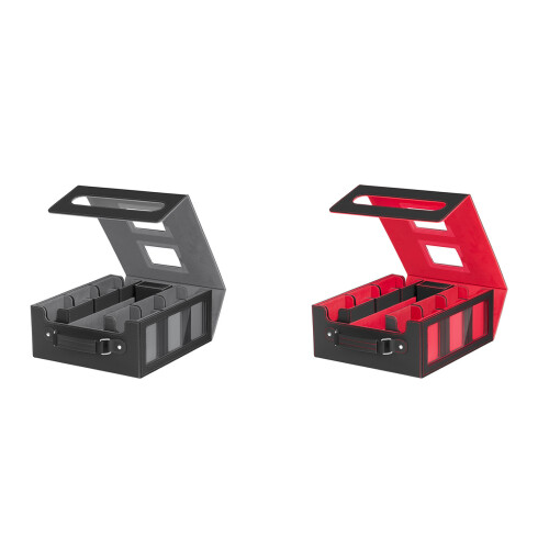 Compacts Travel Friendly Trading Card Storage Case Magnetic-Red 1