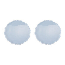 2X DIY Crystal Epoxy Mold Compote Swing Table Round Lace Coaster Table Decoration Silicone Mold