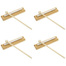 Hand Chimes 4 Phoneme Percussion Instrument Musical Toy Wooden Wind Chime Music Teacher Tools Hand Bell Chime