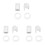 3X Plastic Shell Screw Type E14 Bulb Light Lamp Holder Socket AC 250V 2A 2