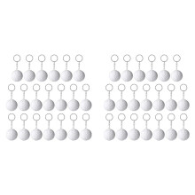 40 Pack Keychains for Party Favors, Stress ,School Carnival Reward,Sports Centerpiece Decorations