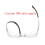 Blue Light Blocking Reading Glasses 2.0x UV Protection AntiSaliva Safety Gray Rectangle Frame 5
