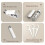Automatic Floss Pick Dispenser with 8 Flossers, Refillable Compact Travel Case for Oral Care 4