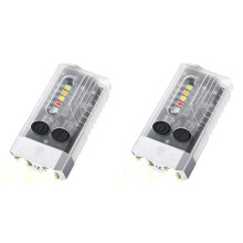 2X  Lampe de Poche Porte-Clés LED, Torche de Poche Rechargeable avec 14 Modes 1000LM Petite Torche Puissante IPX4
