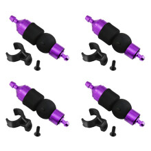 4X Kraftstofffilter Nitro Motorteile Kraftstofftank Ersatzteile für 1/8 1/10 RC Modellauto HSP Redcat Himoto HPI,Lila