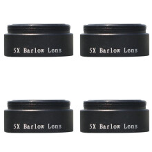 4pz Lente di Barlow 5X per Qualsiasi Filettatura M28X0.6 da 1,25 Pollici Telescopio Oculare Astronomia Prolunga Diagonale o Adattatore per Fotocamera