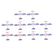 10X Elastyczna Gumka Powered DIY Foam Model Samolotu Zestaw Samolotów Zabawki Edukacyjne