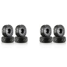 8Pcs 120mm 1.9Polegada Pneu de Borracha Roda para 1/10 RC Crawler Car TRX4 RC4WD D90 Axial SCX10 90046 II III Redcat