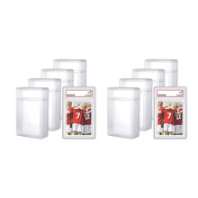 Trading Cards Protector Case Akryl Genomskinlig Baseballkorthållare med Etikettposition Hårda Korthylsor (48 Delar)