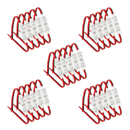 25 x 12V Module de Commande Câblé avec Flash Stroboscopique pour Bande de Voiture Ou de Ménage LED 1