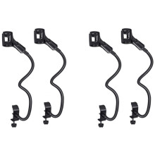 4 Pçs Microfone Suporte Ajustável Suportes de Mesa Flexível Gooseneck Suportes de Mesa Grampo Equipamento de GravaçãO para Palestra de ReuniãO