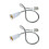 2X E27 to E27 Light Lamp Bulb Flexible Extension Adaptor Converter (White,60cm) 2