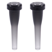 2X ABS Trumpet Mouthpiece Meg 3C Size for  Beginner Musical Trumpet Accessories Parts or Finger Exerciser,Black