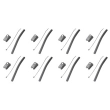 8X Duurzaam Nylon Vervangend Kiteboard Kitesurfen Kite EéN Pompventiel Slangklem Gear Kit Accessoires Kiteslang en Klem