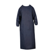 Heavy Duty Welding Apron with Sleeves, Durable Denim, Adjustable Ties, Pocket, 135cm for Woodworking