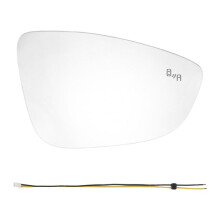 Car Right Heated Blind Spot Rear Mirror Glass For- B7 Bettle 3C8857521 3C8857522