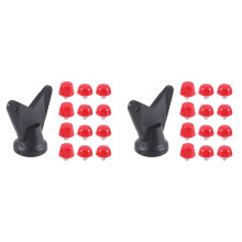 24Pcs Football Shoe Spikes Soccer Boot Cleats M5 Threading Screw 7mm 10mm Anti Slip Replacement Studs Red