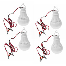 4X E27 12W LED Emergency Light Bulb Camping Hunting Outdoor Lamps Light 12V