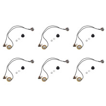 6set 27MM Guitar Pickup Piezo Transducer Prewired Amplifier with 6.35MM Output Jack for Acoustic Guitar Ukulele