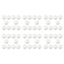 60 X Decorazione Natale Modellazione Artigianato Polistirene Espanso Sfera Palla 6 cm --- Bianca