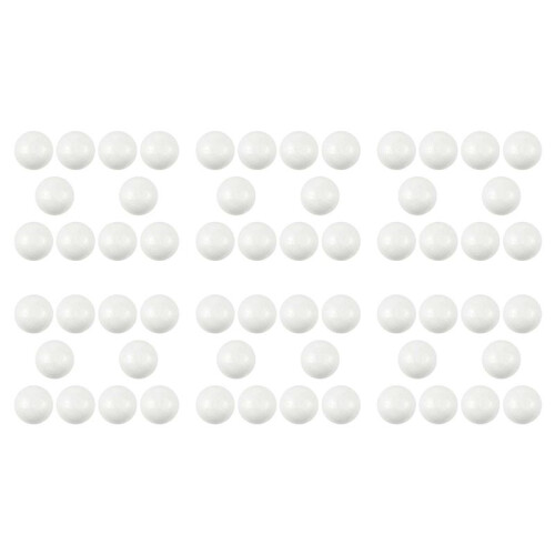 60 X Christmas Decoration Modelling  Polystyrene Foam  Sphere 6cm---White 1