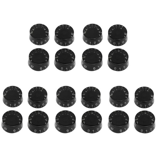 20Pcs Electric Guitar Top Hat Knobs Speed Volume Tone Control Knobs Compatible for  LP Style Guitar