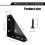 Angle Bracket, Metal Angle Bracket, Triangular Shelf Bracket, Corner Table Connector for Bed, Table, 66mm x 66mm,18 Pcs 6