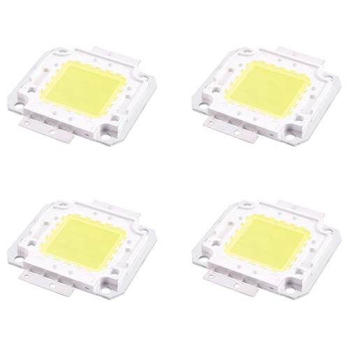 4X Square Shape White  Light Lamp COB SMD LED Module Chip 30-36V 20W