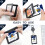 12PCS Black ID Badge Holder with Double-Sided Windows Vertical ID Card Holder ID Card Case Protector for Office, School 2