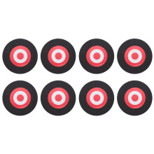 8pcs 25 X 3Cm Archery Eva Foam Target Self Healing Bow Moving Hunting Practice Black+Red