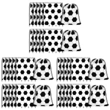 36 Pieces Soccer Style Candy Drawstring Bag Softball Soccer Basketball Volleyball Drawstring Bags